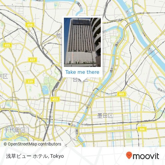浅草ビュー ホテル map