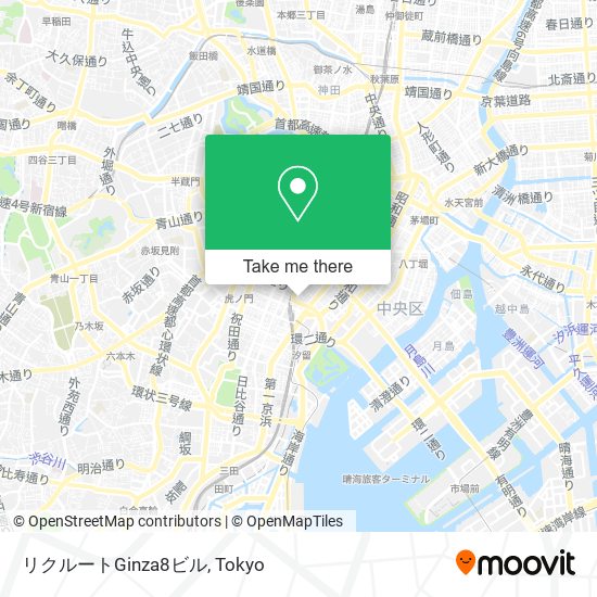 リクルートGinza8ビル map
