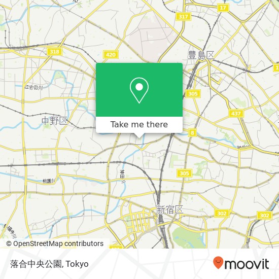 落合中央公園 map