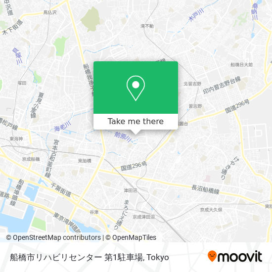 船橋市リハビリセンター 第1駐車場 map