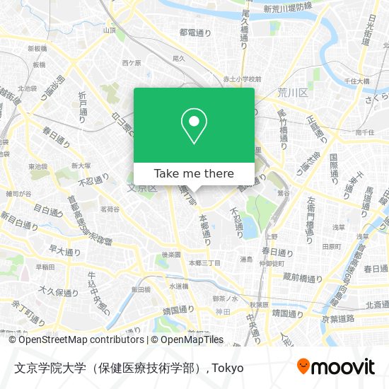 文京学院大学（保健医療技術学部） map