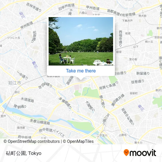 砧町公園 map