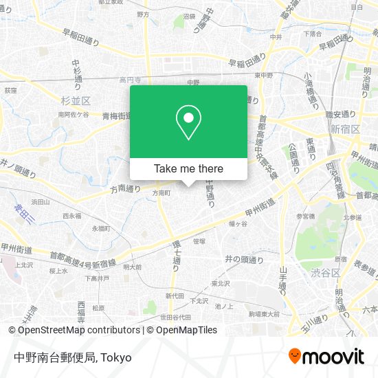 中野南台郵便局 map