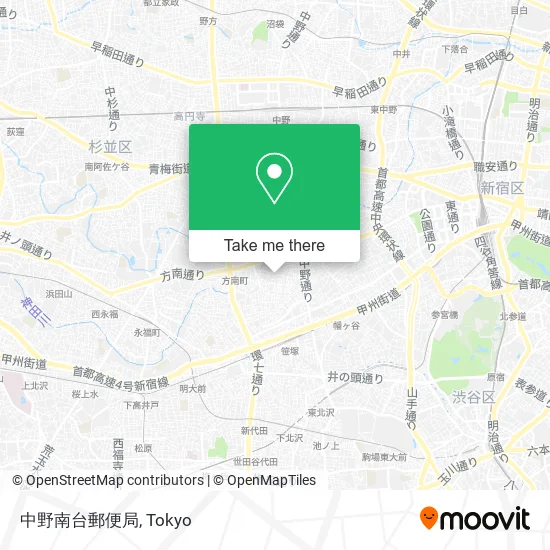 Nakano Minamidai Post Office map