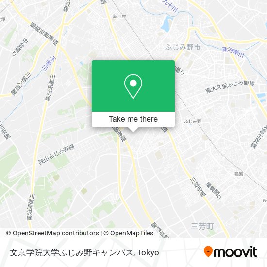 文京学院大学ふじみ野キャンパス map