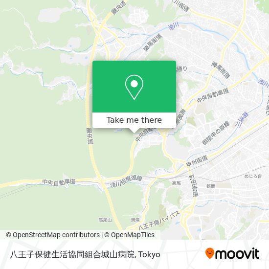 八王子保健生活協同組合城山病院 map