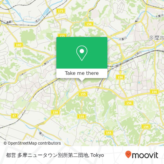 都営 多摩ニュータウン別所第二団地 map