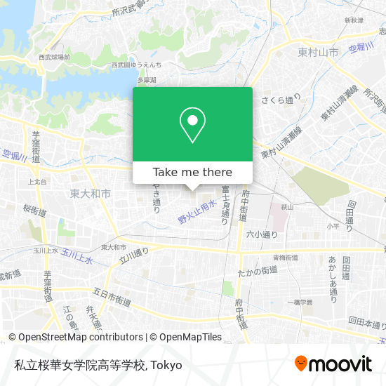 私立桜華女学院高等学校 map