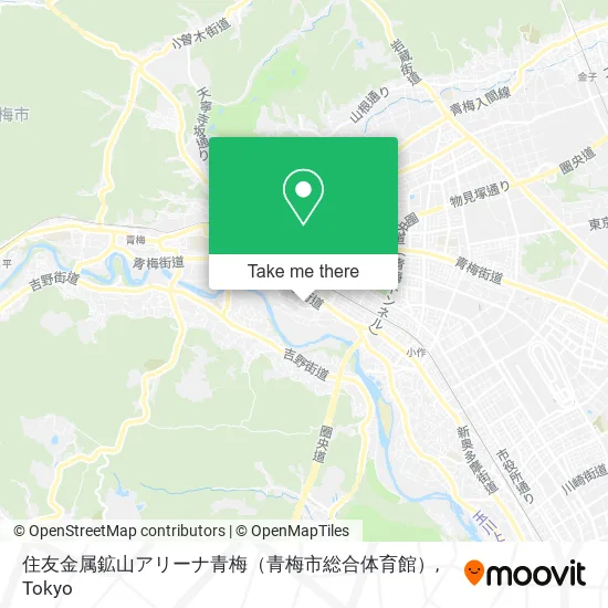 住友金属鉱山アリーナ青梅（青梅市総合体育館） map