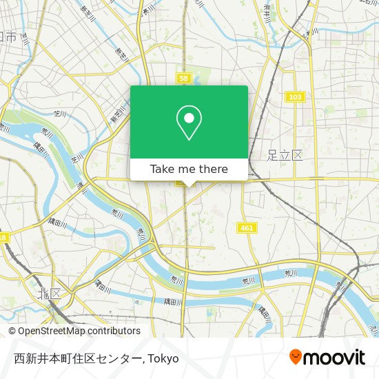 西新井本町住区センター map