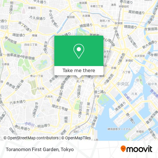 Toranomon First Garden map