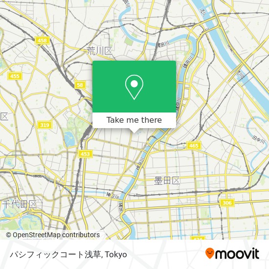 パシフィックコート浅草 map