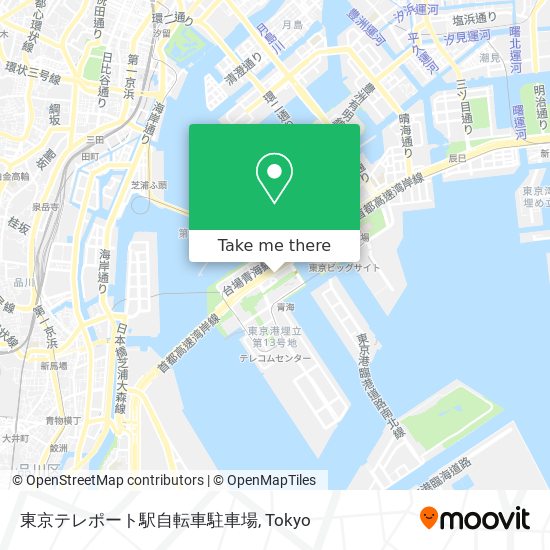 東京テレポート駅自転車駐車場 map