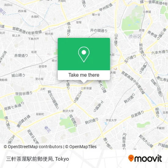 三軒茶屋駅前郵便局 map