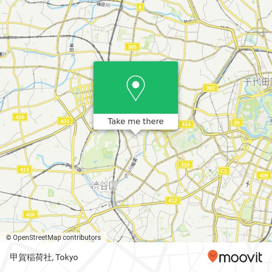 甲賀稲荷社 map