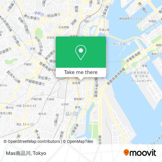 Mas南品川 map