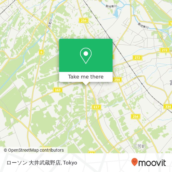 ローソン 大井武蔵野店 map