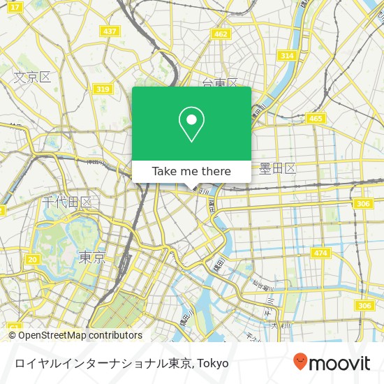 ロイヤルインターナショナル東京 map