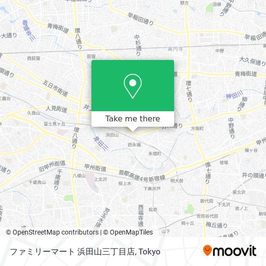 ファミリーマート 浜田山三丁目店 map