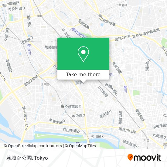 蕨城趾公園 map