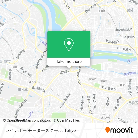 Rainbow Driving School map