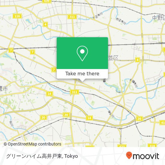 グリーンハイム高井戸東 map