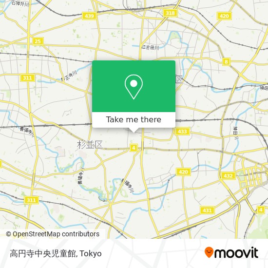 高円寺中央児童館 map