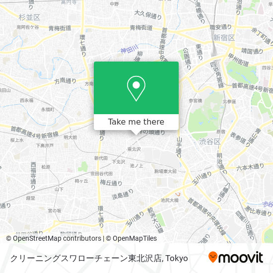 クリーニングスワローチェーン東北沢店 map