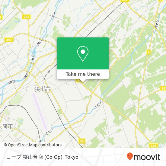 コープ 狭山台店 (Co-Op) map