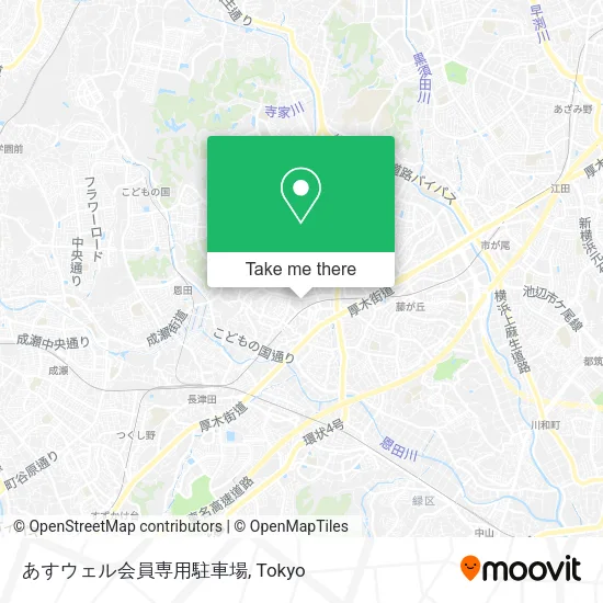 あすウェル会員専用駐車場 map