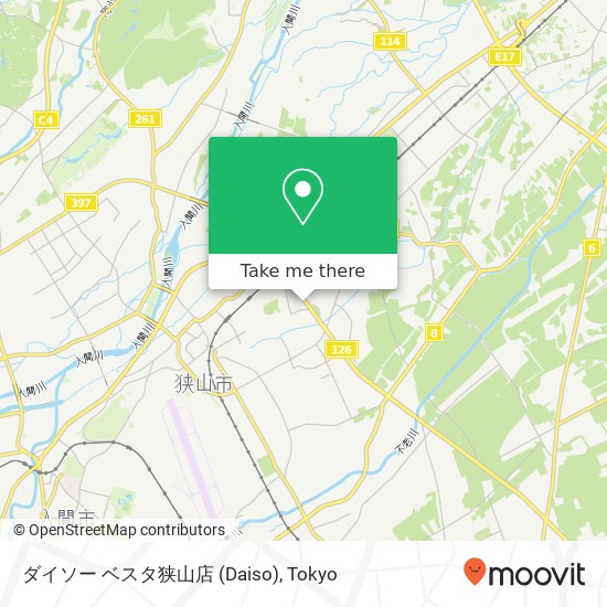 ダイソー ベスタ狭山店 (Daiso) map