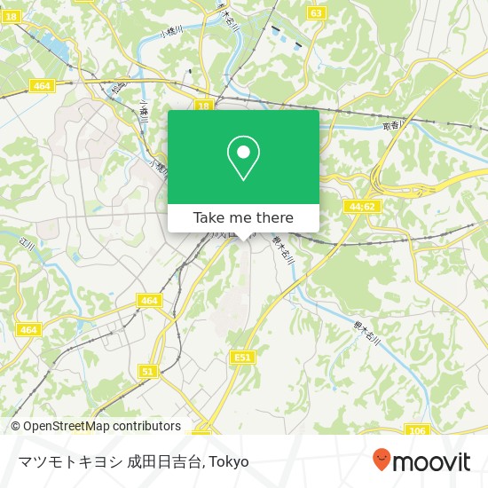 マツモトキヨシ 成田日吉台 map