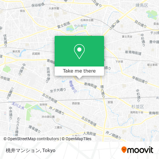 桃井マンション map