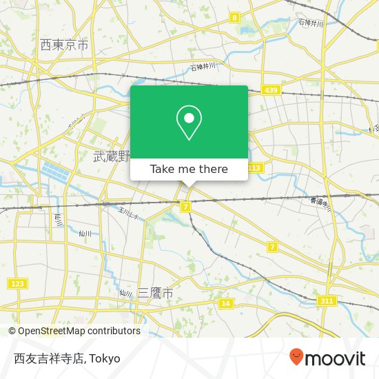 西友吉祥寺店 map