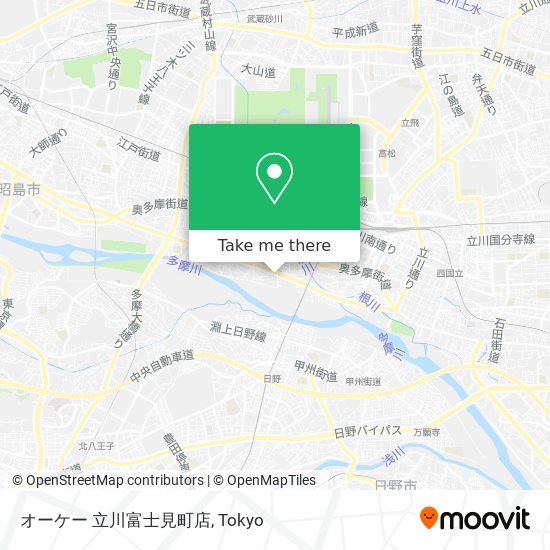 オーケー 立川富士見町店 map
