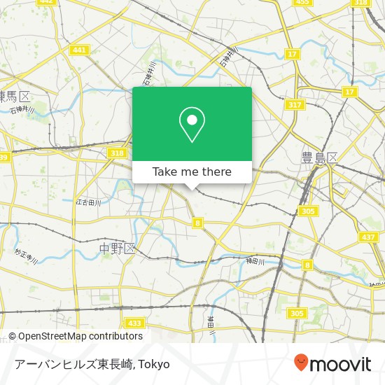 アーバンヒルズ東長崎 map