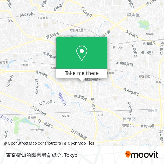 東京都知的障害者育成会 map