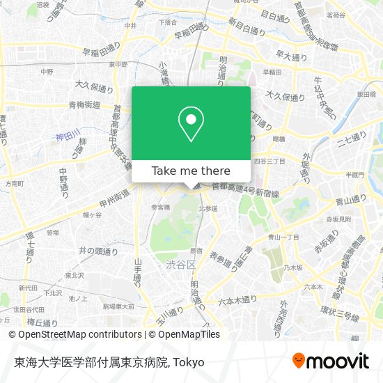 東海大学医学部付属東京病院 map