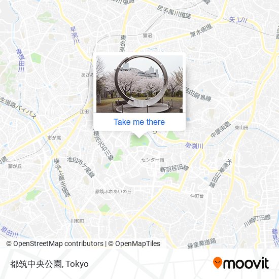 都筑中央公園 map