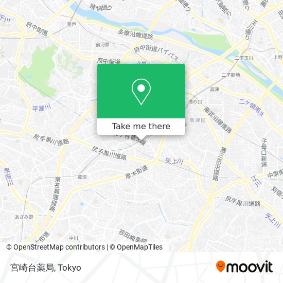 宮崎台薬局 map
