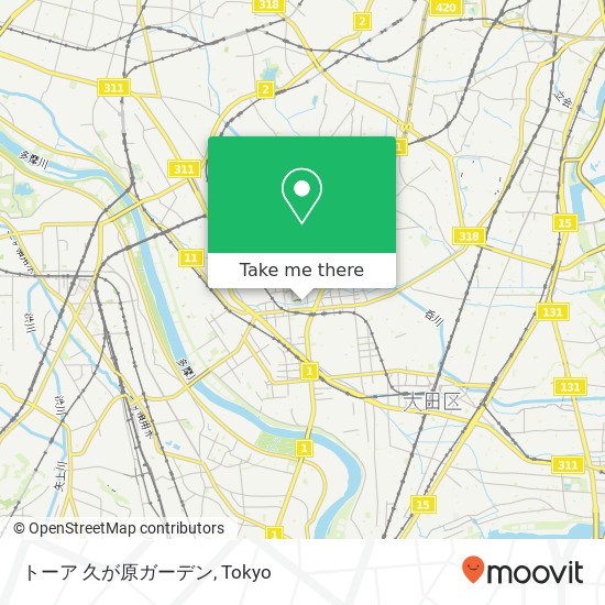 トーア 久が原ガーデン map