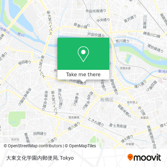 大東文化学園内郵便局 map