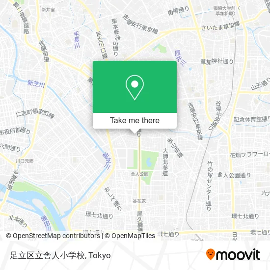 足立区立舎人小学校 map