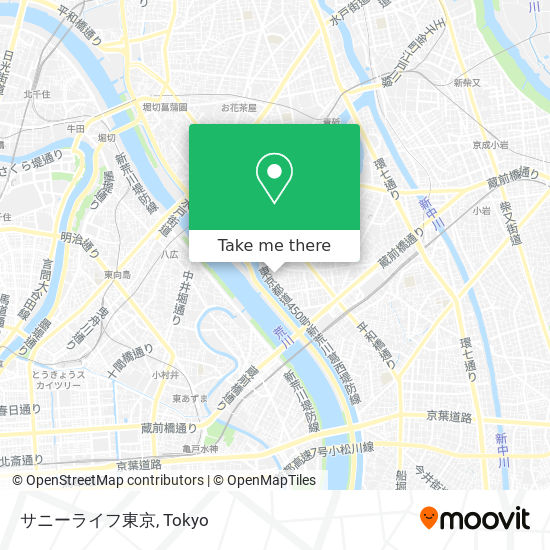 サニーライフ東京 map