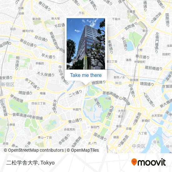 二松学舎大学 map