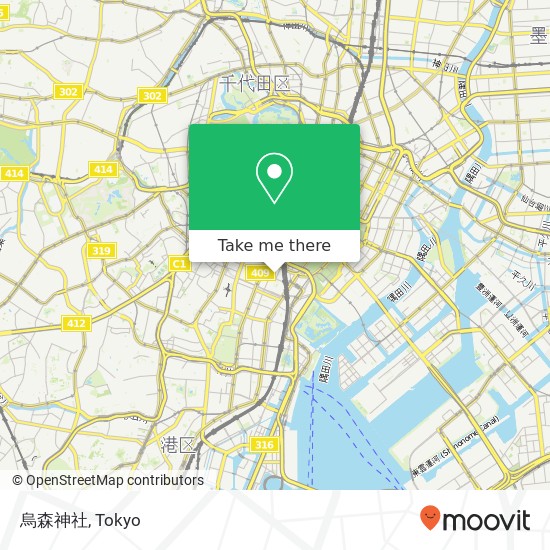 烏森神社 map