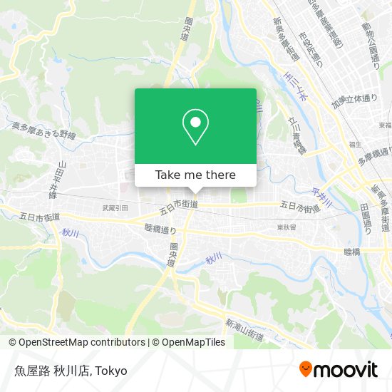 魚屋路 秋川店 map