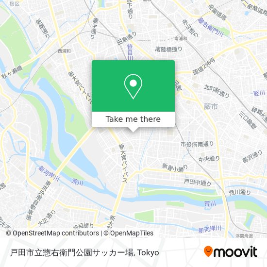 戸田市立惣右衛門公園サッカー場 map