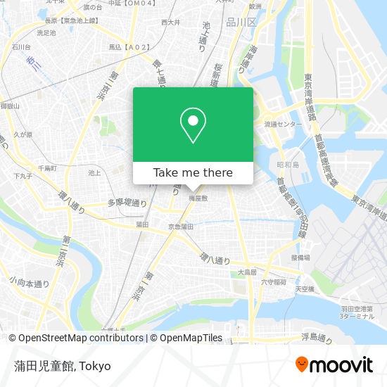 蒲田児童館 map