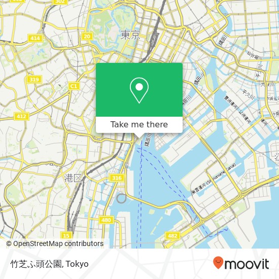 竹芝ふ頭公園 map